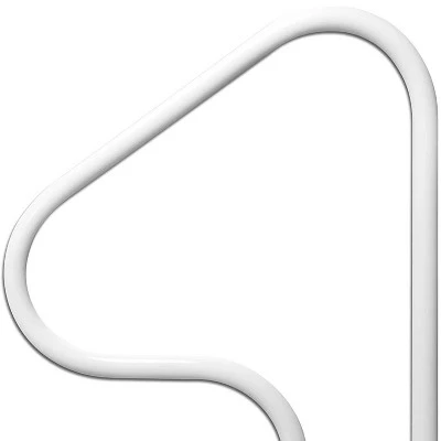Saftron P-326-RTD-W 3 Bend Return to Deck Polymer Swimming Pool Handrail with Polymer Exterior and Steel Reinforced Interior, White 2 Saftron P-326-RTD-W 3 Bend Return to Deck Polymer Swimming Pool Handrail with Polymer Exterior and Steel Reinforced Interior, White - Image 2
