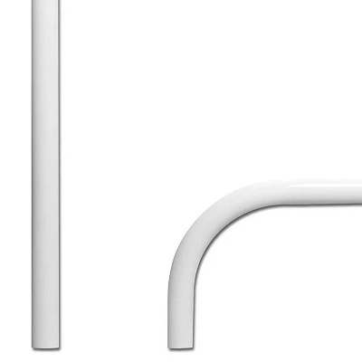 Saftron P-326-RTD-W 3 Bend Return to Deck Polymer Swimming Pool Handrail with Polymer Exterior and Steel Reinforced Interior, White 3 Saftron P-326-RTD-W 3 Bend Return to Deck Polymer Swimming Pool Handrail with Polymer Exterior and Steel Reinforced Interior, White - Image 3