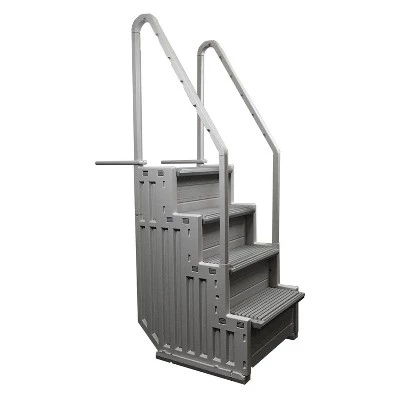 Confer Plastics CONFER STEP-1 Above Ground Swimming Pool Ladder Step System Entry w/ Liner Pad 1 Confer Plastics CONFER STEP-1 Above Ground Swimming Pool Ladder Step System Entry w/ Liner Pad