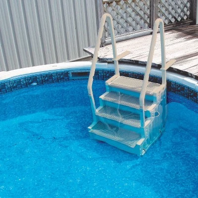 Confer Plastics CONFER STEP-1 Above Ground Swimming Pool Ladder Step System Entry w/ Liner Pad 2 Confer Plastics CONFER STEP-1 Above Ground Swimming Pool Ladder Step System Entry w/ Liner Pad - Image 2