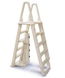 Confer Plastics Confer 7100B Evolution A Frame Above Ground Swimming Pool Ladder 48 to 54" + Pad