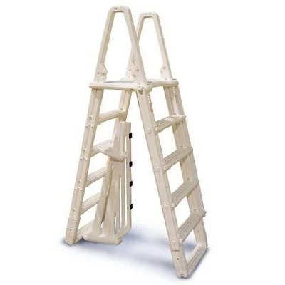Confer Plastics Confer 7100B Evolution A Frame Above Ground Swimming Pool Ladder 48 to 54" + Pad 1 Confer Plastics Confer 7100B Evolution A Frame Above Ground Swimming Pool Ladder 48 to 54" + Pad