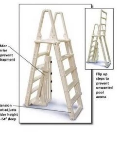 Confer Plastics Confer 7100B Evolution A Frame Above Ground Swimming Pool Ladder 48 to 54" + Pad 6 Confer Plastics Confer 7100B Evolution A Frame Above Ground Swimming Pool Ladder 48 to 54" + Pad -Swimming Pools Sales unnamed file 3264