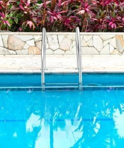 Costway Stainless Steel 3-Step Swimming Pool Ladder Non-Slip for In Ground Pools