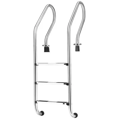 Costway Stainless Steel 3-Step Swimming Pool Ladder Non-Slip for In Ground Pools 2 Costway Stainless Steel 3-Step Swimming Pool Ladder Non-Slip for In Ground Pools - Image 2