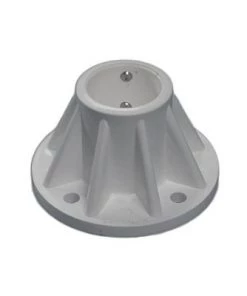 Saftron 3 Inch Surface Mount for 1.9 Inch OD Swimming Pool Ladder or Rail, White