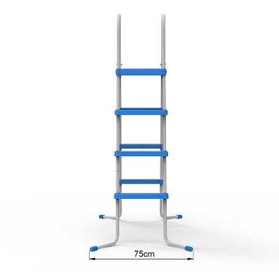 JLeisure 48 Inch 3 Step with Platform A Frame Deck Heavy Duty Metal Steel Frame Outdoor Backyard Above Ground Swimming Pool Ladder (2 Pack) 4 JLeisure 48 Inch 3 Step with Platform A Frame Deck Heavy Duty Metal Steel Frame Outdoor Backyard Above Ground Swimming Pool Ladder (2 Pack) - Image 4
