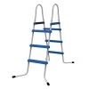 JLeisure 43 Inch 3 Step A Frame Heavy Duty Metal Steel Frame Outdoor Backyard Patio Above Ground Swimming Pool Ladder (2 Pack)