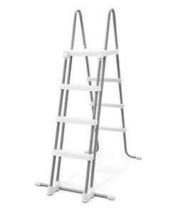Intex 28077E Heavy Duty Deluxe Pool Ladder with Removable Steps for 52 Inch Depth Above Ground Pools