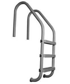 Saftron P-324-L3-GG 3 Step Polymer Finish Inground Pool Ladder, Graphite Gray