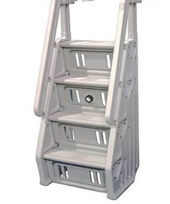 Vinyl Works IN Deluxe 32 Inch Adjustable In Step Above Ground Pool Ladder, Taupe