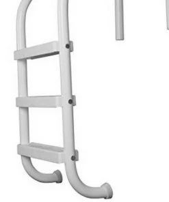 Saftron P-324-L3-W 3 Step High Impact Polymer Finish Inground Pool Ladder, White
