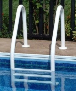 Saftron P-324-L3-W 3 Step High Impact Polymer Finish Inground Pool Ladder, White -Swimming Pools Sales unnamed file 3472