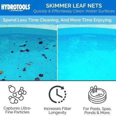 Swimline HydroTools 8040 Professional Heavy Duty Deep Bag Pool Net Skimmer for Leaf and Debris Removal in Personal In Ground Swimming Pools, Blue 4 Swimline HydroTools 8040 Professional Heavy Duty Deep Bag Pool Net Skimmer for Leaf and Debris Removal in Personal In Ground Swimming Pools, Blue - Image 4