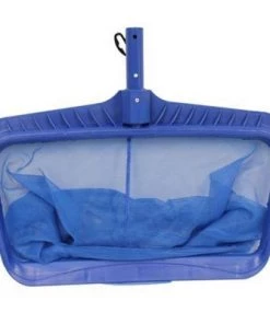 Swimline Hydro Tools 21 Inch Heavy Duty Attachable Large Deep Bag Leaf Rake Swimming Pool Net Mesh Cleaner Skimmer Tool, Blue (2 Pack)