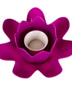 Swimline Swim Central 7.5" Magenta Hydro Tools Pool or Spa Floating Flower Candle Light
