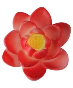 Pool Central Floating Flower LED Color Changing Patio or Swimming Pool Light 4” - Red/Yellow