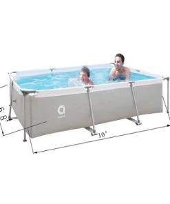 JLeisure Avenli 17773 10 x 6.5 x 2 Feet Outdoor Backyard Above Ground Rectangular Steel Frame Swimming Pool with Repair Kit, 2 Pack -Swimming Pools Sales unnamed file 357