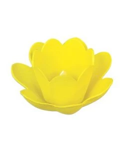 Poolmaster Pool Master Floating Blossom Light with Votive Candle for Pool and Patio 8.5" - Yellow