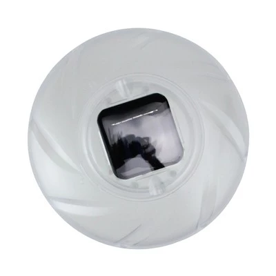 Pool Central 7.5" Clear Color Changing Solar Powered Floating Disc Pool Light 1 Pool Central 7.5" Clear Color Changing Solar Powered Floating Disc Pool Light