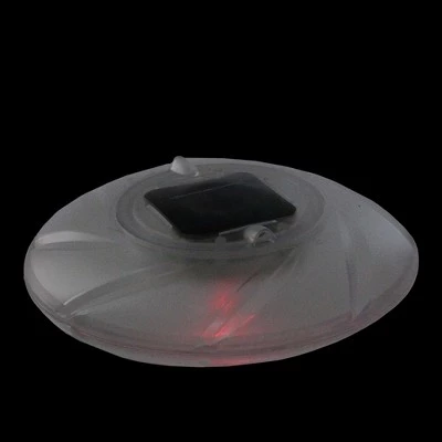Pool Central 7.5" Clear Color Changing Solar Powered Floating Disc Pool Light 2 Pool Central 7.5" Clear Color Changing Solar Powered Floating Disc Pool Light - Image 2
