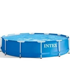 Intex 28210EH 12 Foot x 30 Inch Above Ground Swimming Pool that Fits up to 6 People with Easy Set-Up and Protective Canopy (Pump Not Included)