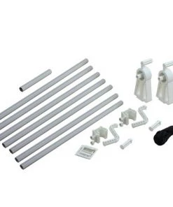 Pool Central Standard Cover Reel for Above Ground Pool with Adjustable Tube 14" x 20' - White/Gray