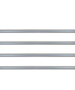 Pool Central Aluminum Tubes for In-Ground Pool Cover Reel System 3'' x 16' - Gray