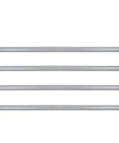 Pool Central Aluminum Tubes for In-Ground Pool Cover Reel System 4'' x 16' - Gray