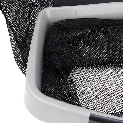 Swimline Hydrotools H2O Pro Swimming Pool Deep Bag Leaf Rake Skimmer Head 17" - Gray/Black 1 Swimline Hydrotools H2O Pro Swimming Pool Deep Bag Leaf Rake Skimmer Head 17" - Gray/Black