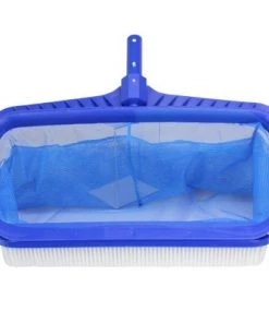 Swimline Professional Deep Bag Swimming Pool Skimmer Rake and Brush Multi-Tool 19" - Blue
