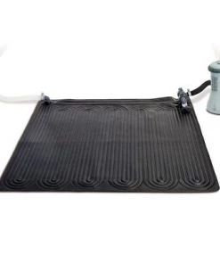 Intex Solar Mat Water Heater - Black Bundled w/ Wall-Mounted Automatic Skimmer