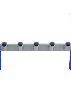 Bestway Flowclear StorePro Wall or Fence Mounted Swimming Pool Accessory and Maintenance Equipment Organizer Unit for Skimmers, Rakes, and Hoses