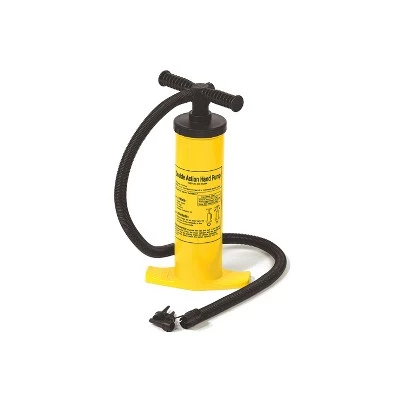Swimline Double Action Air Pump for Swimming Pool Inflatables 17" - Yellow/Black 1 Swimline Double Action Air Pump for Swimming Pool Inflatables 17" - Yellow/Black