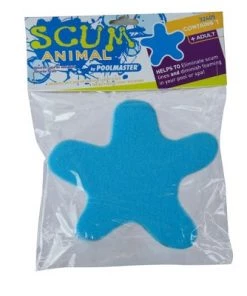 Poolmaster Pool Master Starfish Scum Animal Swimming Pool Cleaning Sponge Accessory 6" - Blue