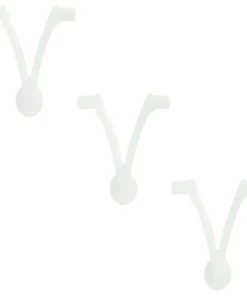 Pool Central EZ Quick Snap Replacement Butterfly Clips for Swimming Pool Pole Attachments 3pc 2"- White