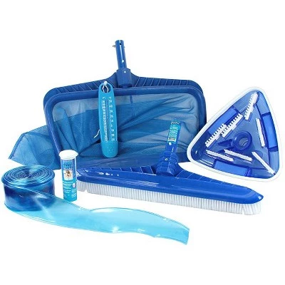 Swim Central 50-Inch HydroTools Premium Swimming Pool Cleaning and Maintenance Kit with Test Strips 1 Swim Central 50-Inch HydroTools Premium Swimming Pool Cleaning and Maintenance Kit with Test Strips