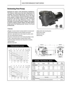 Northlight High Performance Self-Priming In-Ground Swimming Pool Pump, 0.75 HP -Swimming Pools Sales unnamed file 3968