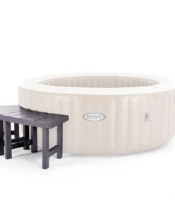 Intex 28514E 2 Medium PureSpa Accessories Benches, Compatible w/ 4 Person Spas, Combines to Create A Larger Bench, Flat Storage, 350 Pound Capacity
