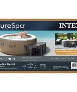 Intex 28514E 2 Medium PureSpa Accessories Benches, Compatible w/ 4 Person Spas, Combines to Create A Larger Bench, Flat Storage, 350 Pound Capacity -Swimming Pools Sales unnamed file 3993