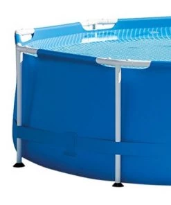 Intex 28200EH 10 Foot x 30 Inch 4 Person Outdoor Metal Frame Above Ground Round Swimming Pool with Easy Set-Up (Pump Not Included)