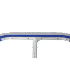 Pool Central Standard Curve Nylon Bristle Wall Brush with Aluminum Support 18" - Blue