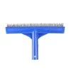 Pool Central Stainless Steel Algae Brush for Cement Pools 9.75" - Blue