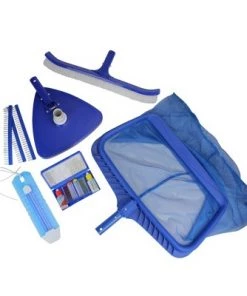 Pool Central 5-Piece Deluxe Pool Cleaning Maintenance and Test Kit Set