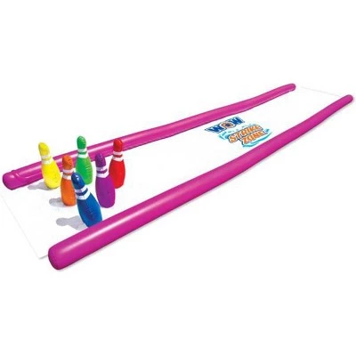 WOW World Of Watersports WOW Watersports Freestanding Collapsible Heavy Duty 5 Rail Towel Rack with Mesh Pocket and Inflatable Strike Zone Outdoor Waterslide with Sprinklers 4 WOW World Of Watersports WOW Watersports Freestanding Collapsible Heavy Duty 5 Rail Towel Rack with Mesh Pocket and Inflatable Strike Zone Outdoor Waterslide with Sprinklers - Image 4