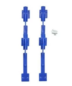 Pool Central Pole and Vacuum Hose Swimming Pool Accessory Hangers 2pc 12.25" - Blue