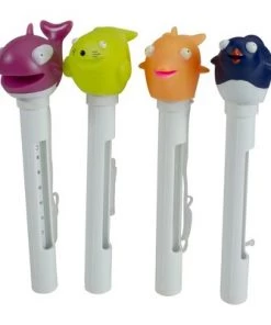 Pool Central 8.25" Sea Babies Floating Pool Thermometers - Set of 4