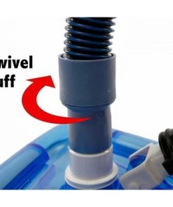 Plastiflex BO528114021SI 1.25 Inch 21 Foot Bosun Abrasion Resistant UV Protected Above or In Ground Swimming Pool Vacuum Cleaner Hose, Gray