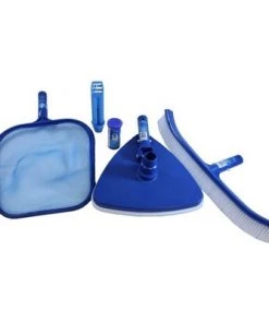 Swimline HydroTools 8611 Premium Pool Maintenance Kit + Strips w/ 4-12' Telescopic Pole