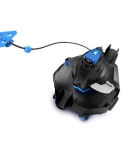 Kokido RC16CBX Delta 100 Intelligent Compact Cordless Robotic Pool Vacuum Cleaner Sweeper for Above Ground and In Ground Home Swimming Pools, Black